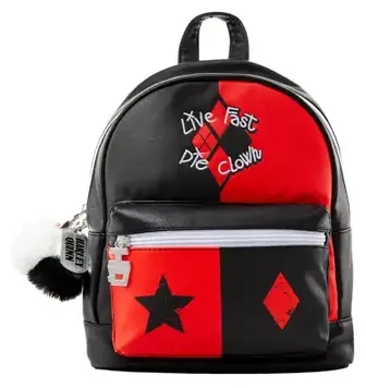 Suicide Squad Harley Quinn (Live Fast Die Clown) Fashion Backpack