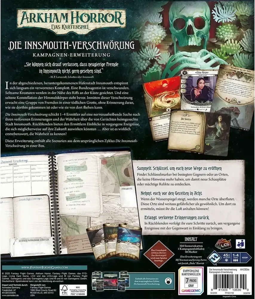 Arkham Horror: Das Kartenspiel - Die Innsmouth-Verschwörung (Kampagnen-Erweiterung) - DE