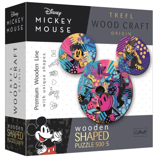 Holzpuzzle Mickey Maus Kontur