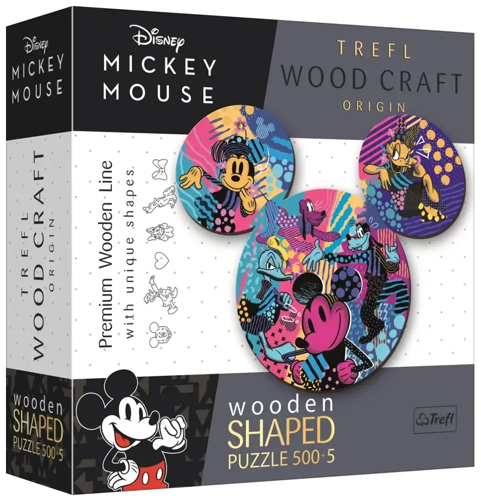 Holzpuzzle Mickey Maus Kontur