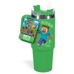 Minecraft Green 900ml Multiway Travel Cup Straw