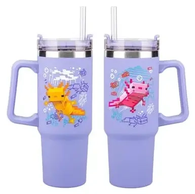 Minecraft Purple 900ml Multiway Travel Straw Cup