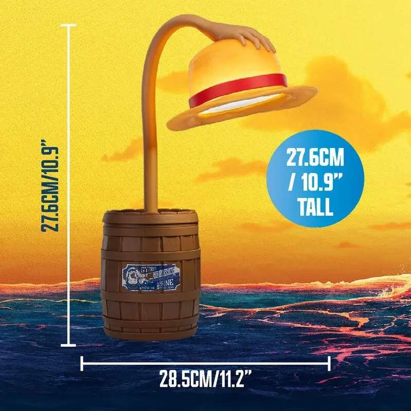 One Piece Straw Hat Posable Light
