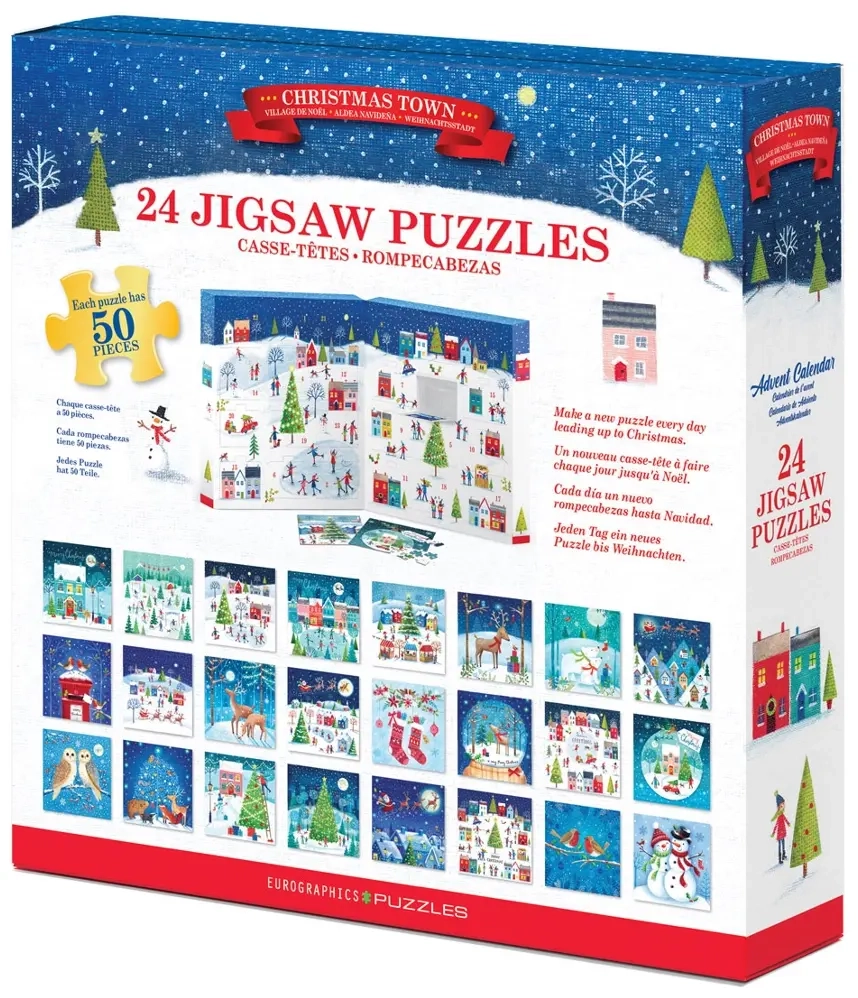 Puzzle Adventskalender - Weihnachtsstadt - 24 Puzzles