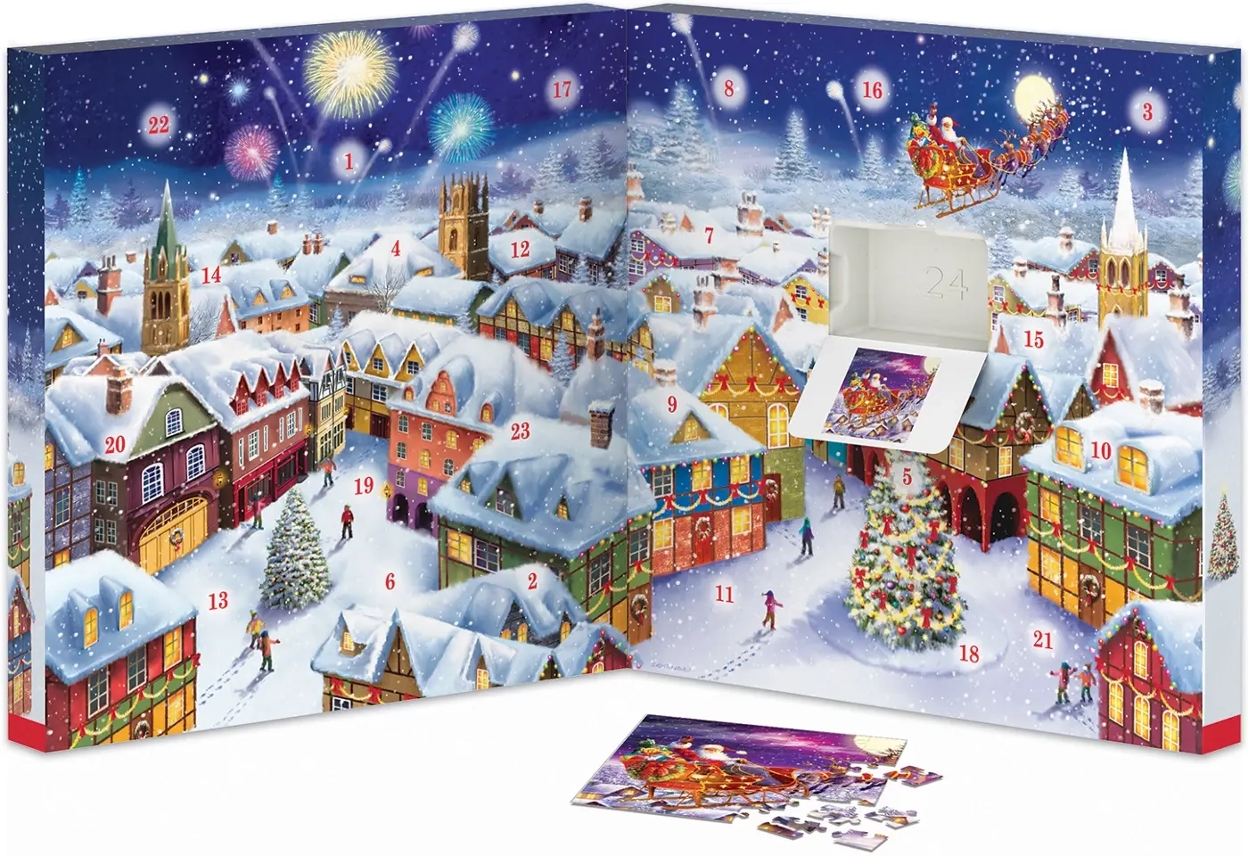 Puzzle Adventskalender - Erinnerungen an Weihnachten - 24 Puzzles