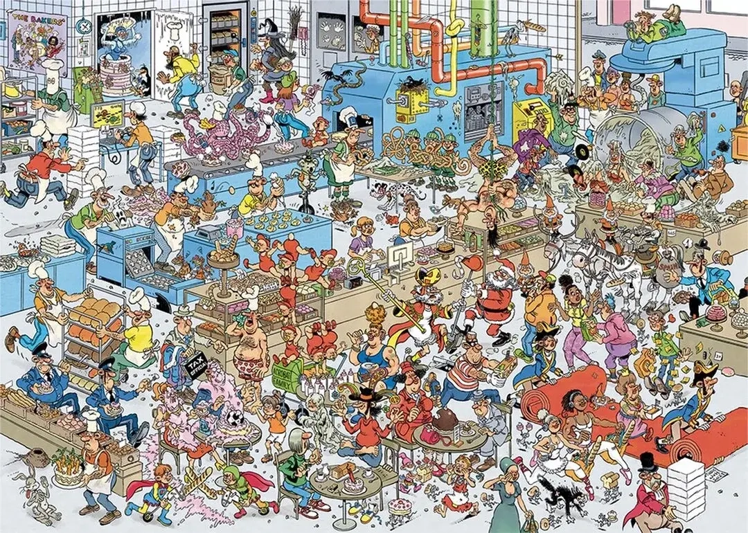 Die Bäckerei - Jan van Haasteren - 2000 Teile Puzzle