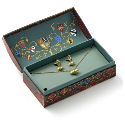 Quidditch earrings and necklace gift set