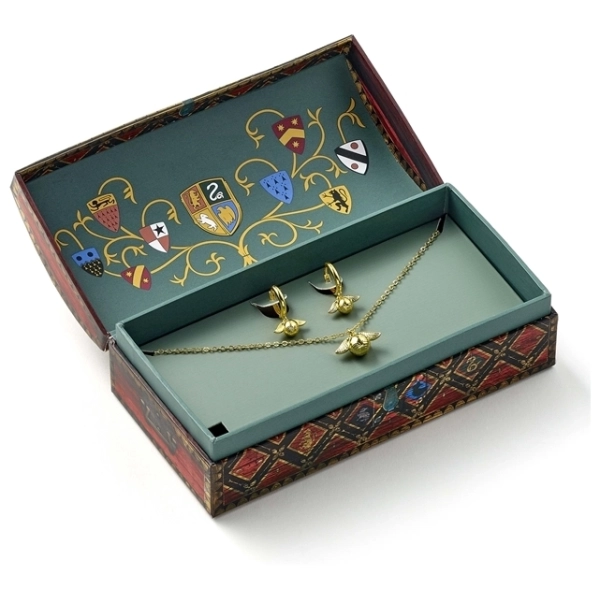 Quidditch earrings and necklace gift set