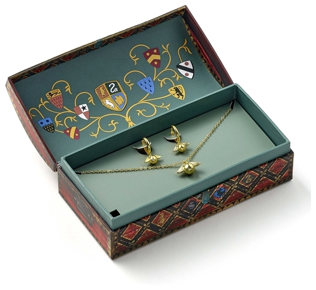 Quidditch earrings and necklace gift set
