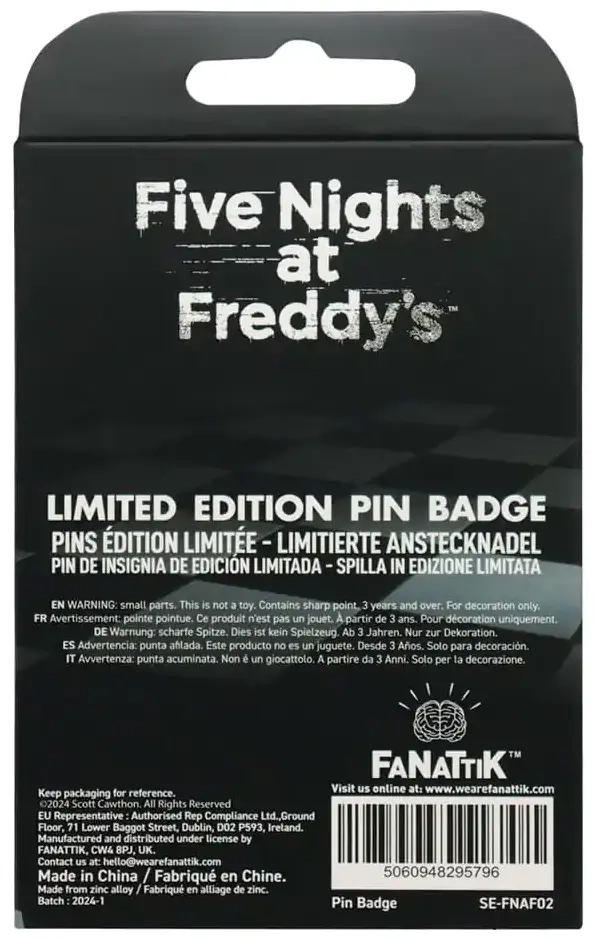 Five Nights at Freddy's Fazbear Entertainment Pin Badge