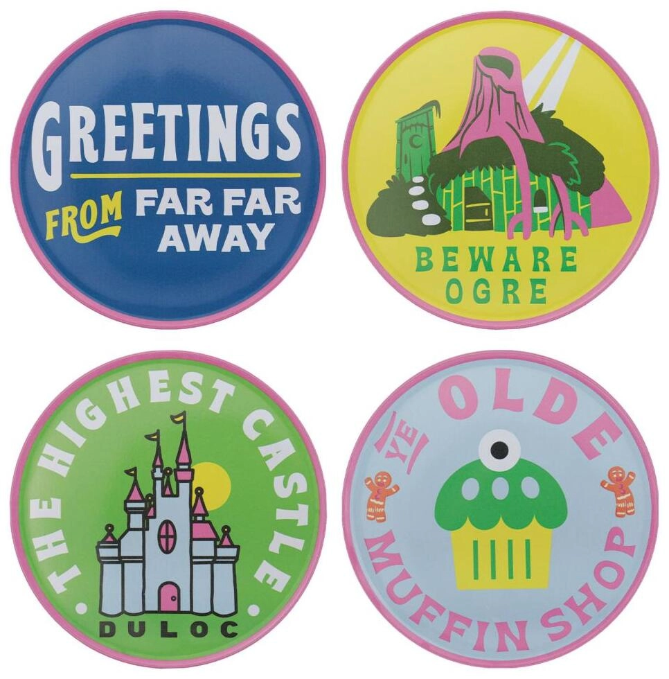 Shrek Set of 4 Metal Coasters