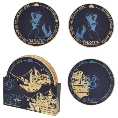 Set of 4 Coasters - Baratie - One Piece