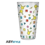 POKEMON - Large Glass - 400ml - Pikachu pattern
