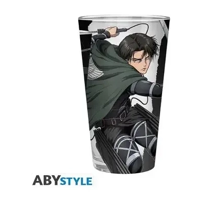 ATTACK ON TITAN - Large Glass - 400ml - Levi S4