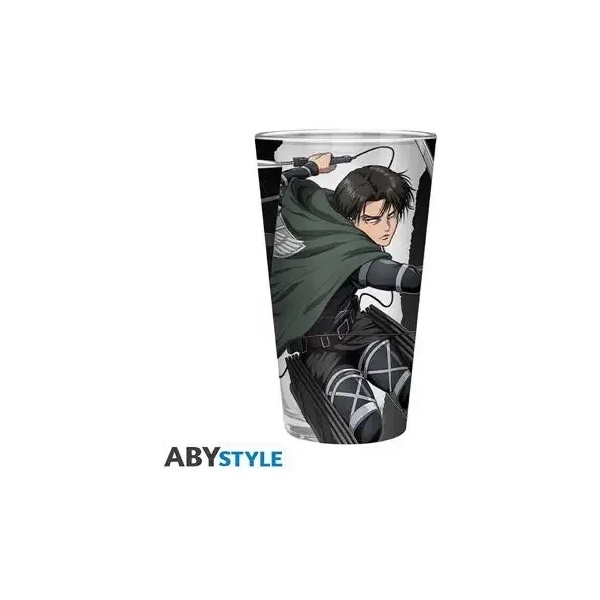 ATTACK ON TITAN - Large Glass - 400ml - Levi S4