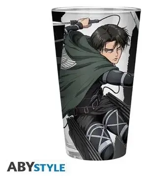 ATTACK ON TITAN - Large Glass - 400ml - Levi S4