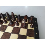 Reiseschach Gebrannt - 26.5cm (B-Qualität)