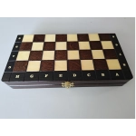 Reiseschach Gebrannt - 26.5cm (B-Qualität)