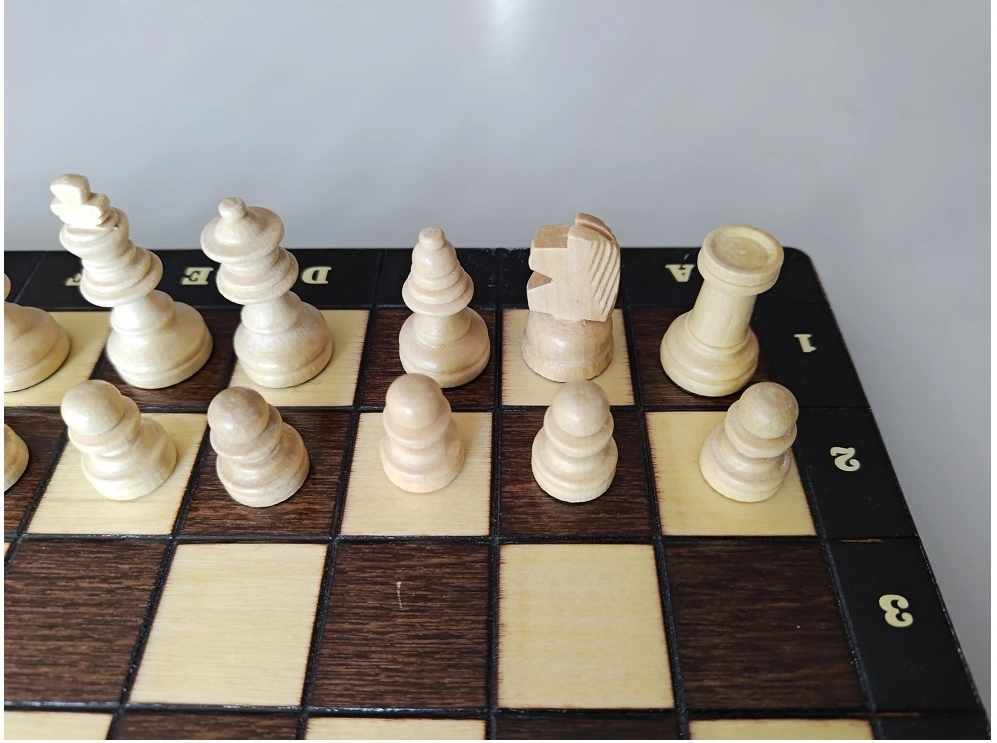 Reiseschach Gebrannt - 26.5cm (B-Qualität)