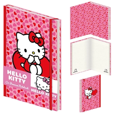 Hello Kitty (Heart) Premium A5 Notebook - 80 Page