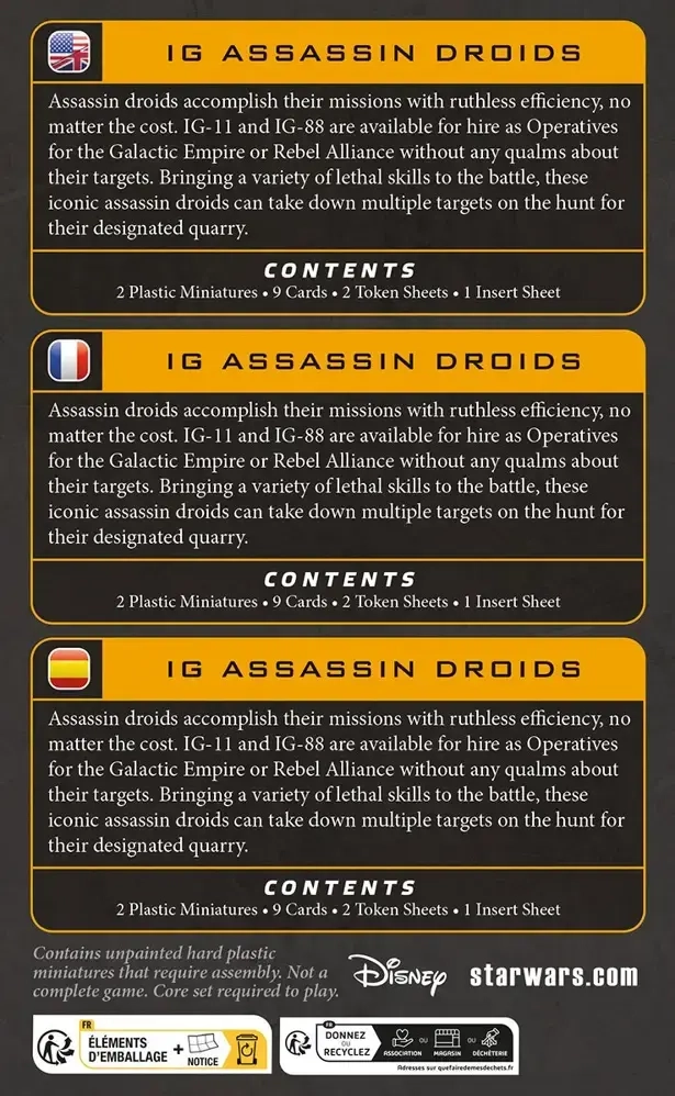 Star Wars: Legion – IG Assassin Droids
