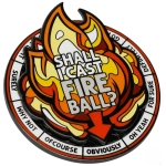 Casting Fireball Spinner Pin