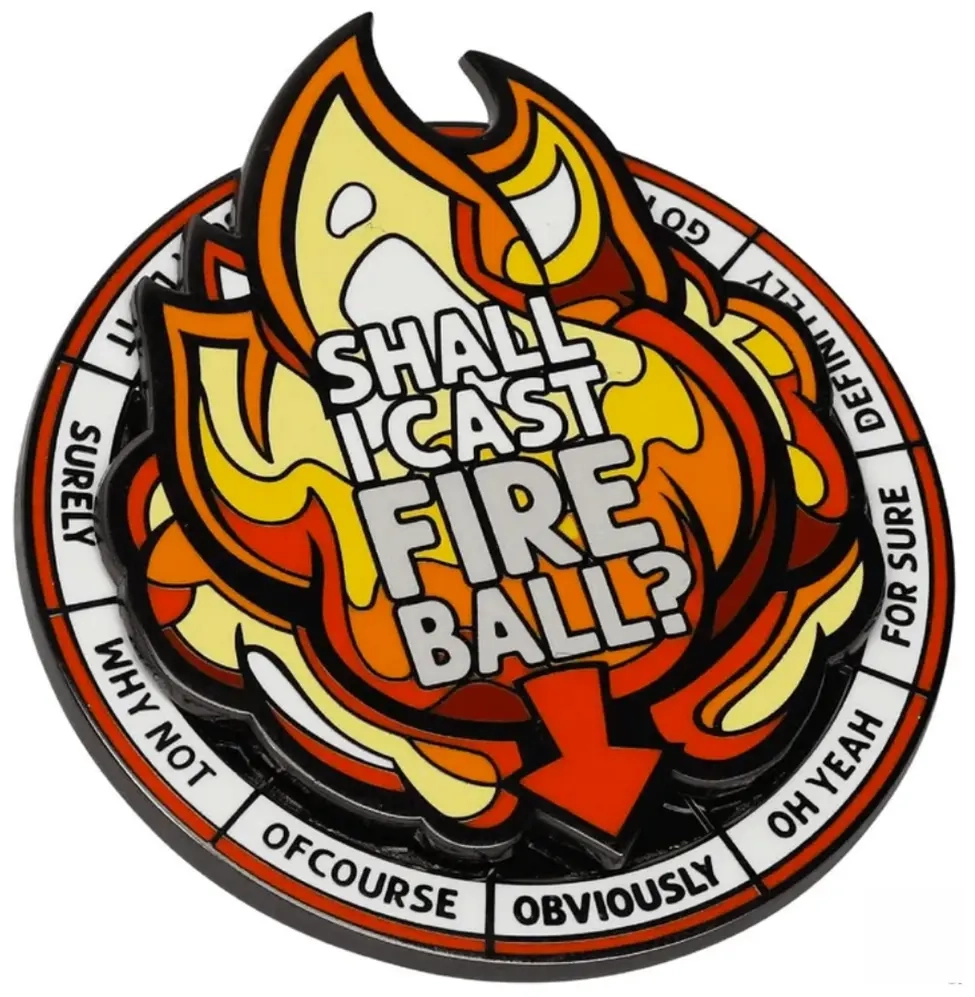 Casting Fireball Spinner Pin