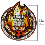 Casting Fireball Spinner Pin