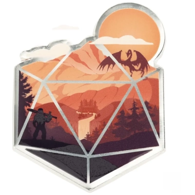 The D20 Hero Pin