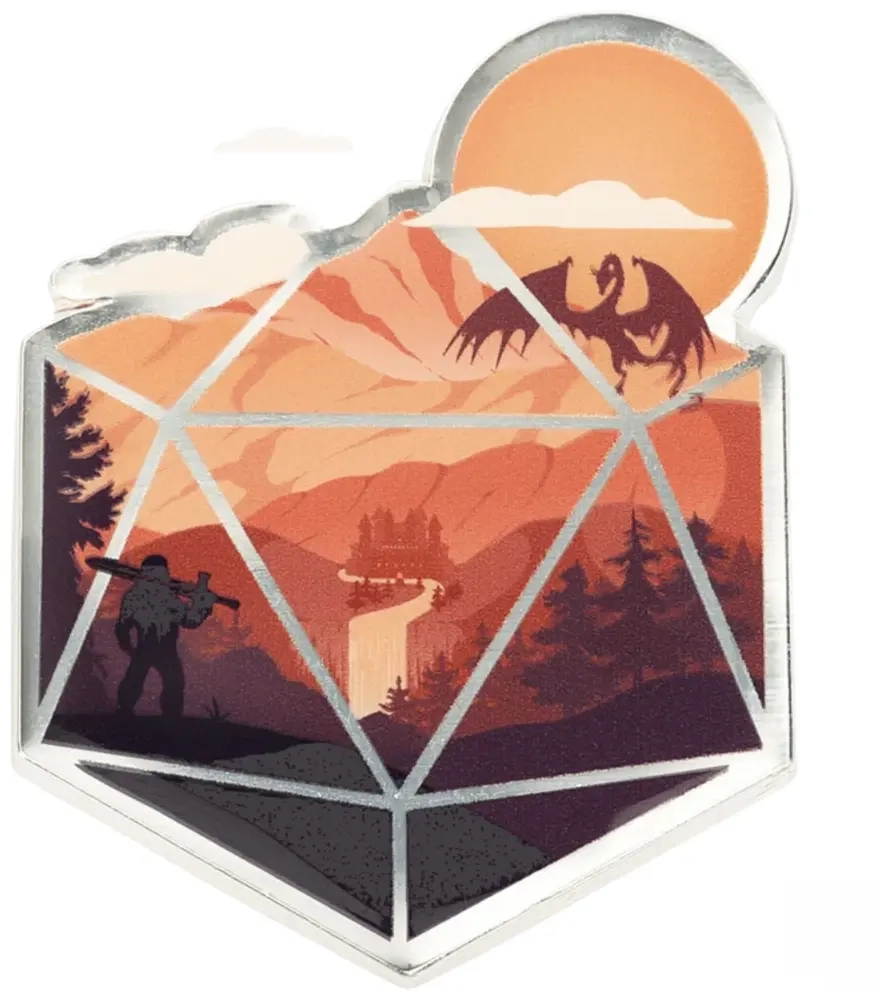 The D20 Hero Pin