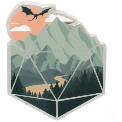 A D20 Scene Pin