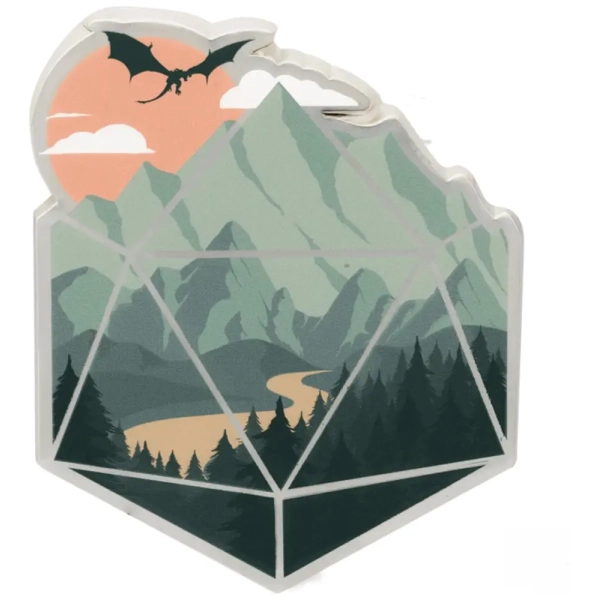A D20 Scene Pin