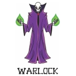 Pin Skele-Pin Adventurers Warlock