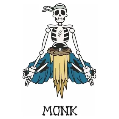 Pin Skele-Pin Adventurers Monk
