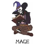 Pin Skele-Pin Adventurers Mage