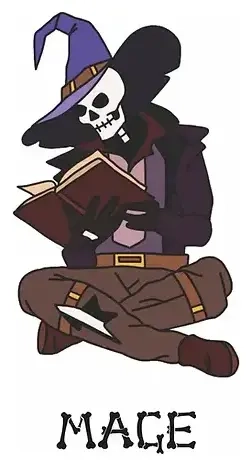 Pin Skele-Pin Adventurers Mage