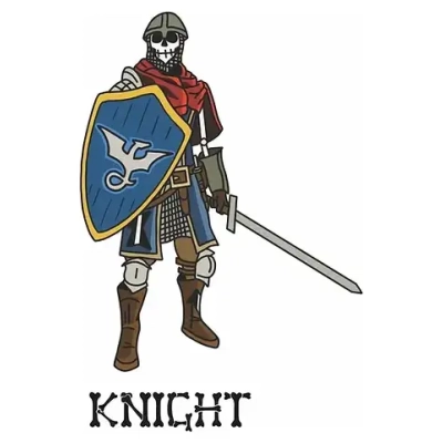 Pin Skele-Pin Adventurers Knight