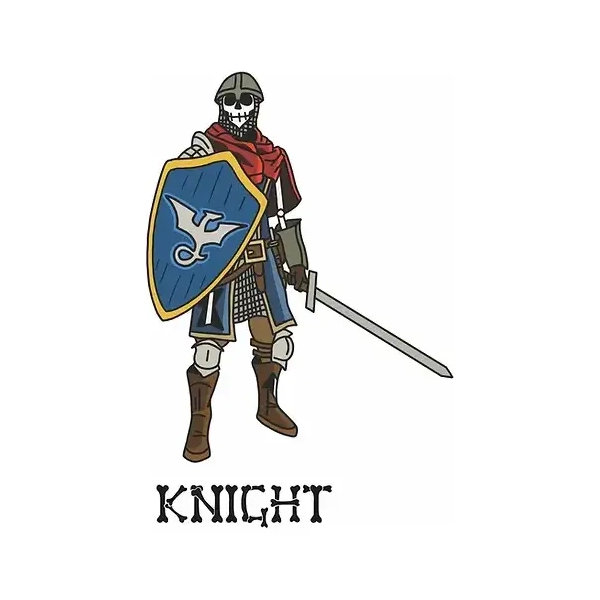 Pin Skele-Pin Adventurers Knight