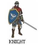 Pin Skele-Pin Adventurers Knight