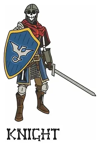 Pin Skele-Pin Adventurers Knight