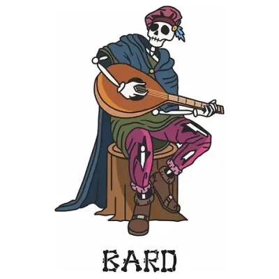 Pin Skele-Pin Adventurers Bard