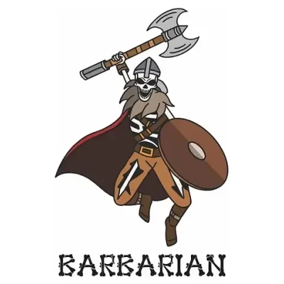 Pin Skele-Pin Adventurers Barbarian