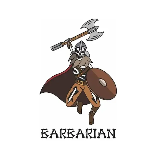 Pin Skele-Pin Adventurers Barbarian