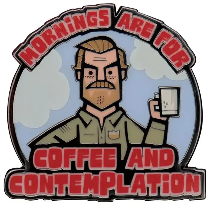 Stranger Things Hopper Pin Badge