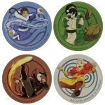 Avatar the Last Airbender Set of 4 Embossed Metal Coasters