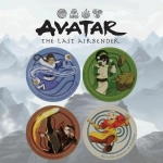 Avatar the Last Airbender Set of 4 Embossed Metal Coasters