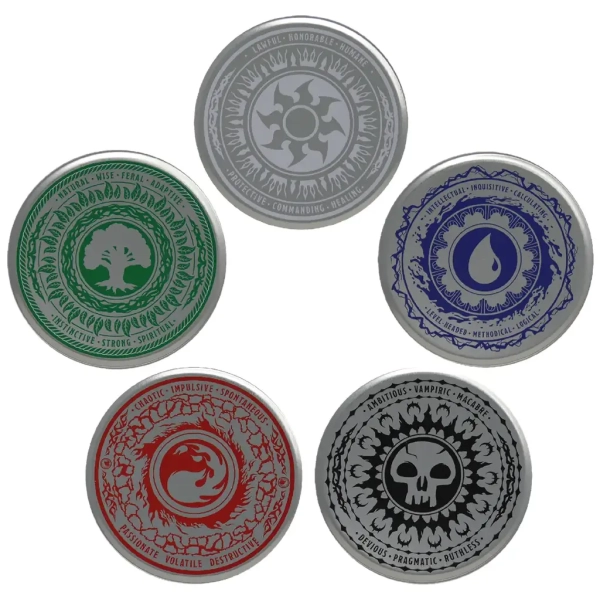 Magic the Gathering set of 5 Coasters