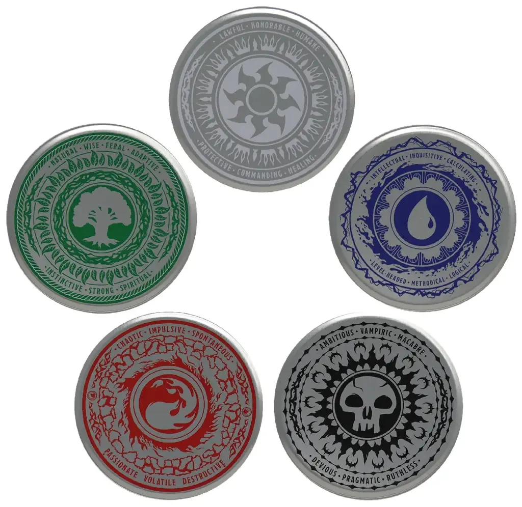Magic the Gathering set of 5 Coasters
