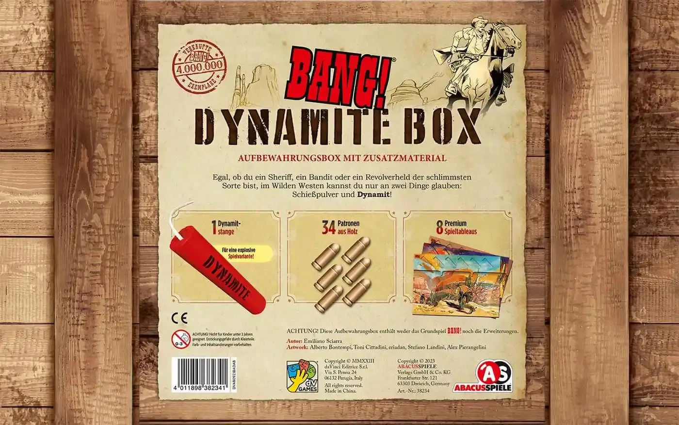 BANG!: Dynamite Sammlerbox und Zusatzmaterial