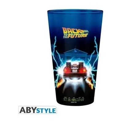 BACK TO THE FUTURE - Large Glass - 400ml -DeLorean